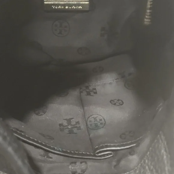Tory Burch Black Crossbody Bag with Gold Accents - Picture 6 of 9